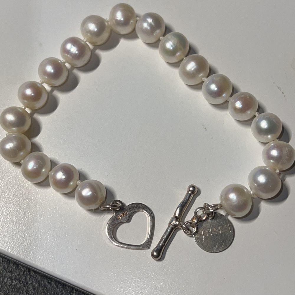 Sterling silver Me&Ro bracelet Genuine Pearls